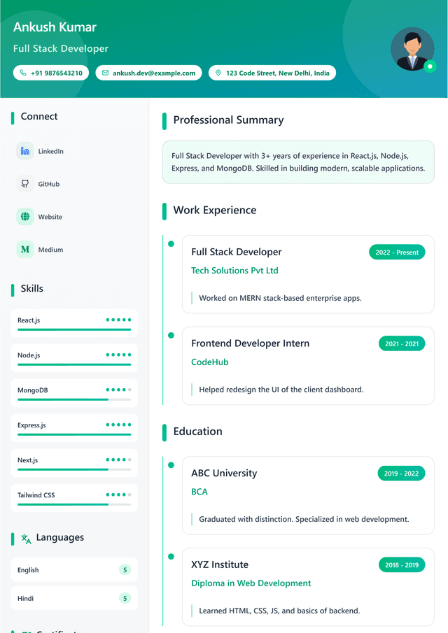Creative CV